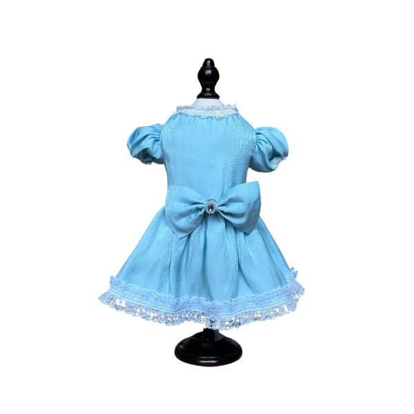 Azzurra｜Baroque Satin Dress For Cats - Image 2