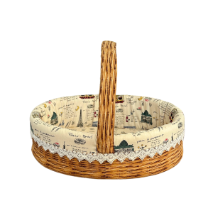 Baguette Basket｜Soft Canvas Cat Bed with Elegant Wicker-Style Design